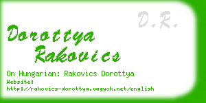 dorottya rakovics business card